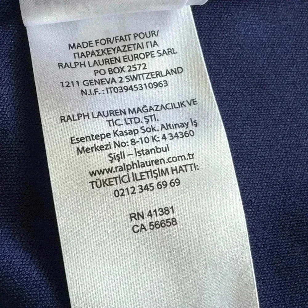 Lauren Ralph Lauren Navy Blue Flutter Crepe Dress - Picture 15 of 16